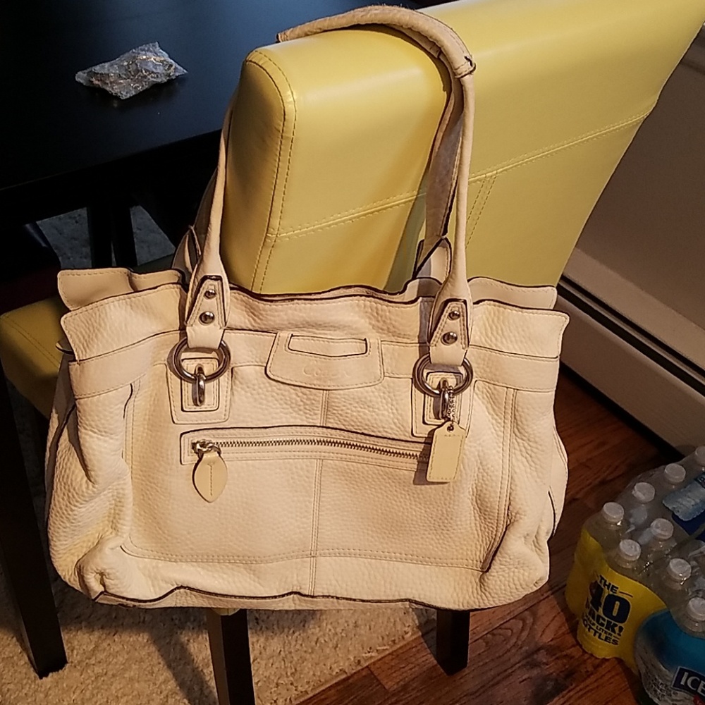 Coach leather handbag